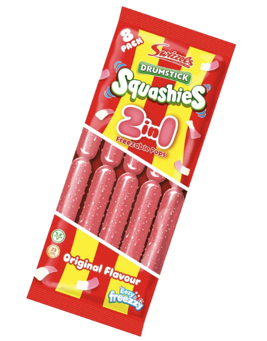 Squashies Drumstick 2in1 Freezable Pops (8x75ml)