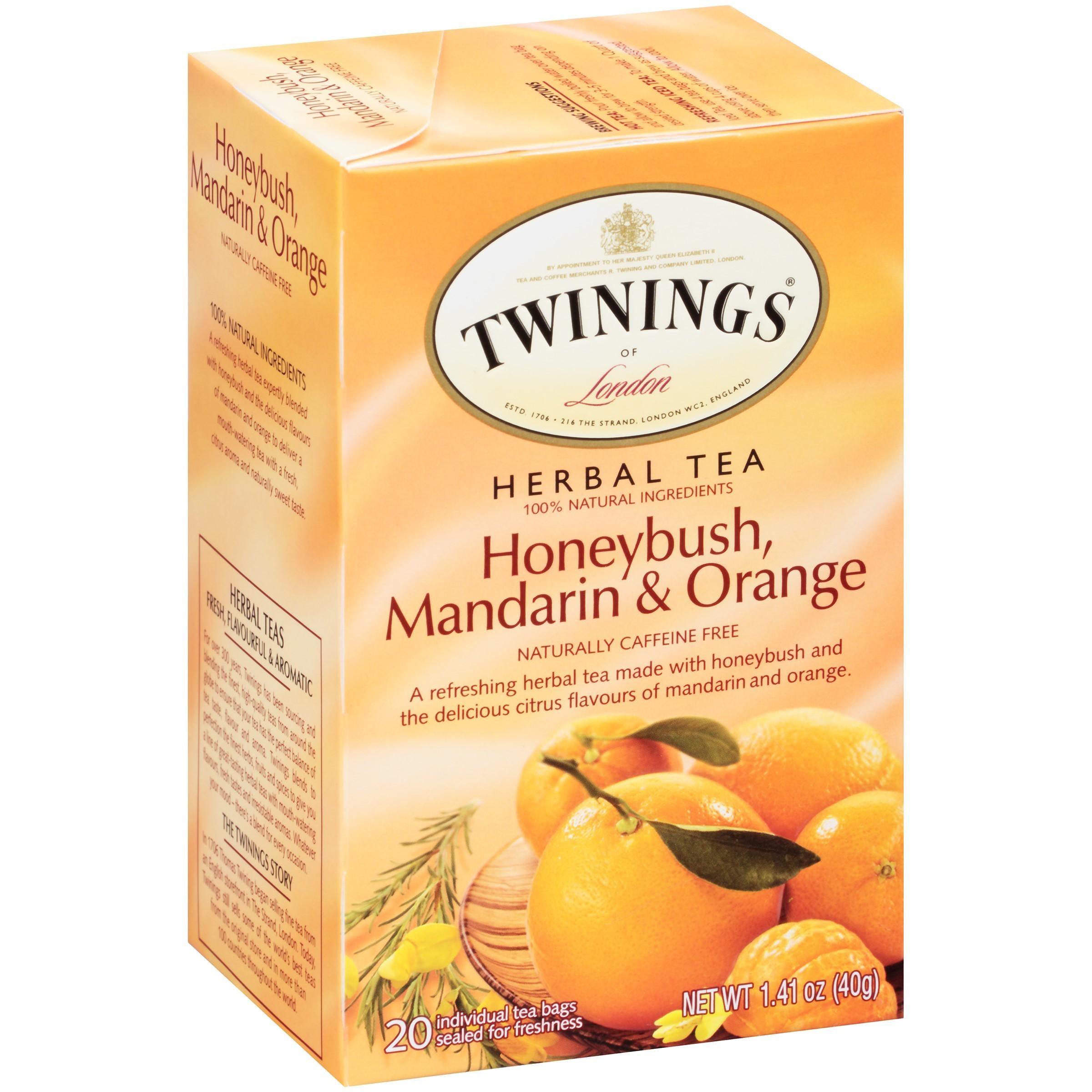 Twinings Herbal Honeybush, Mandarin, & Orange Tea 20ct