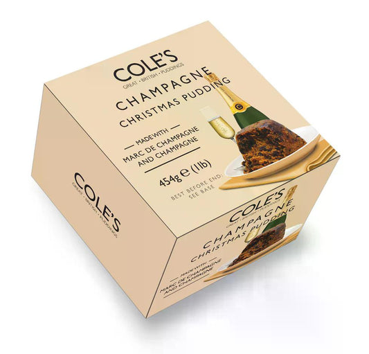 Cole's Champagne Christmas Pudding 454g