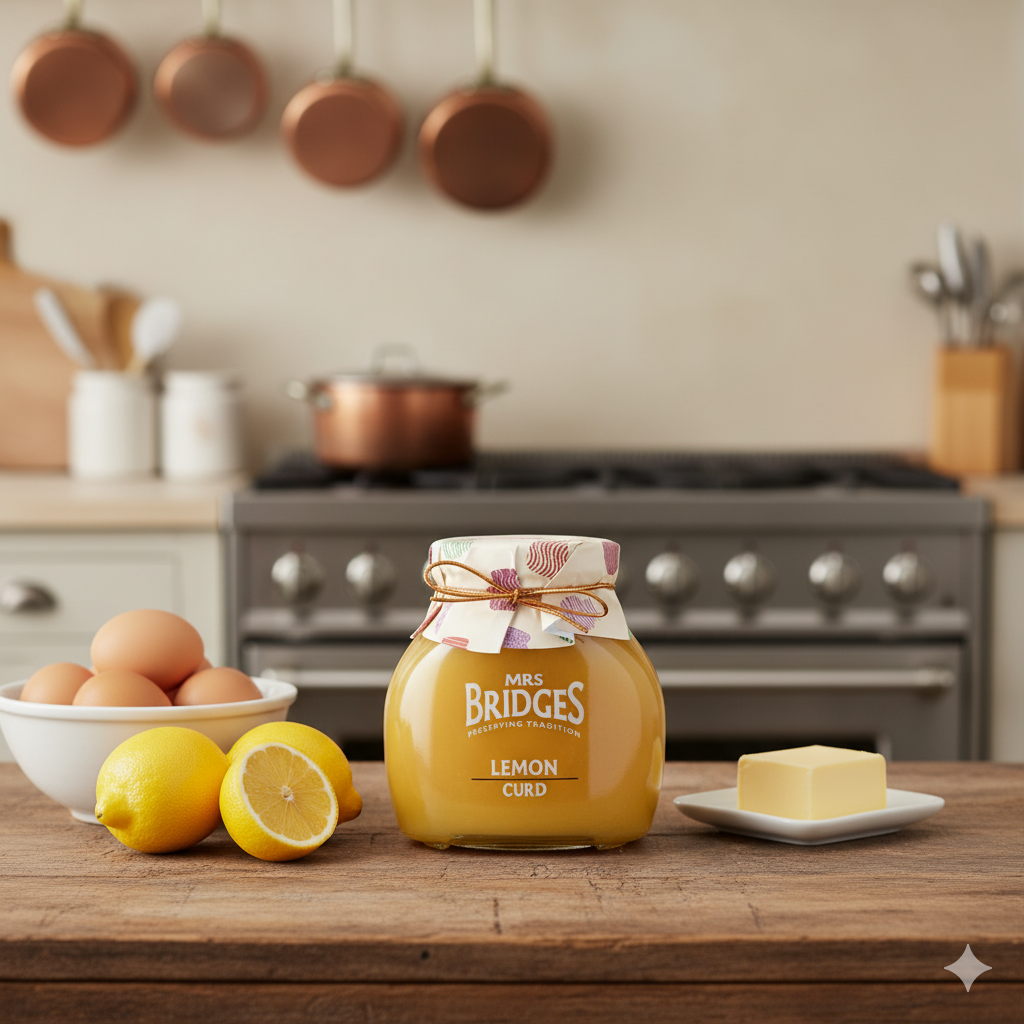 Mrs Bridges Lemon Curd with Real Butter 12oz jar