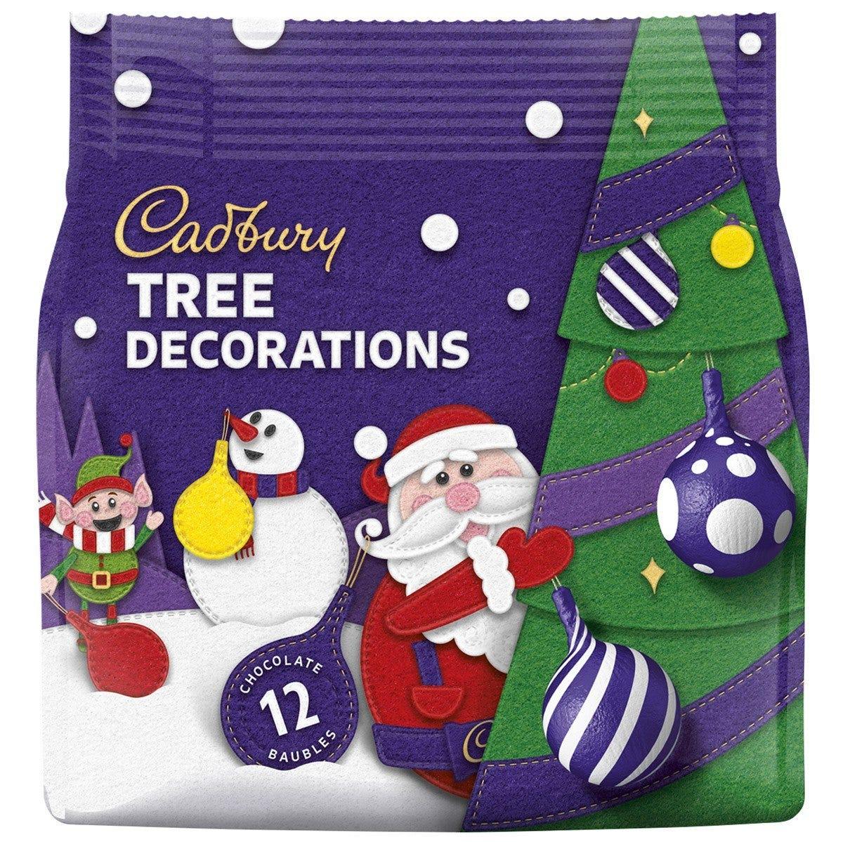 Cadbury Mini Baubles Tree Decorations Chocolate Tree Bag 72g