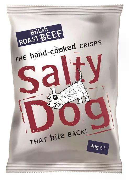 British Roast Beef - Salty Dog Crisps 40g