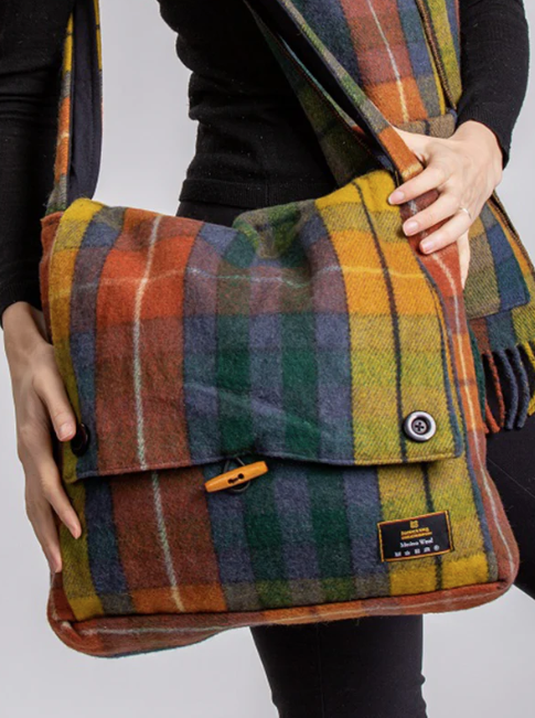 Keri Tartan Messenger Bag - Canadian Rockies