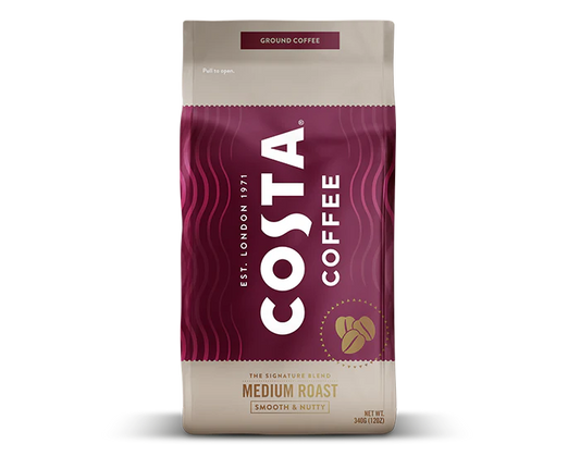 Costa Medium Roast Ground Coffee - 12oz Bag