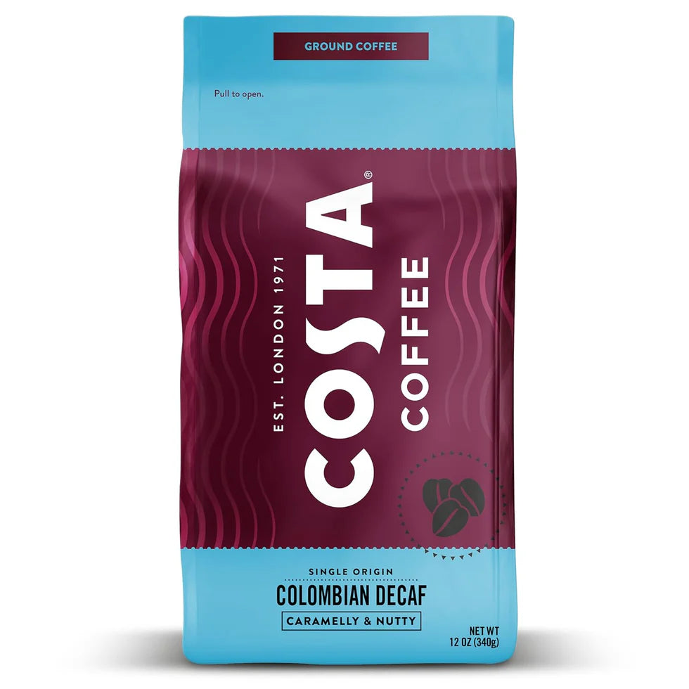 Costa Decaf Ground Coffee - 12oz Bag