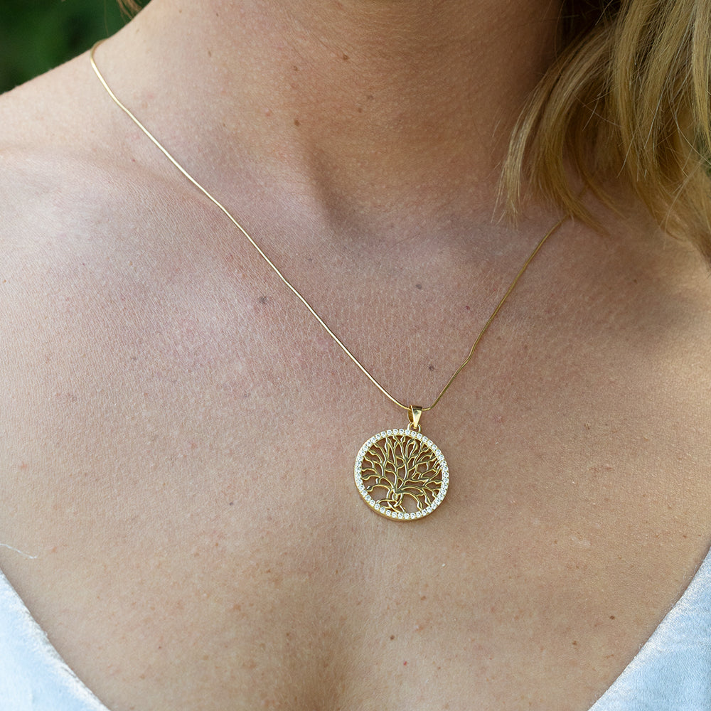 Tree of Life™ Pendant — 18K Yellow Gold | Diamond