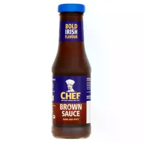 Chef Brown Sauce Glass Bottle 330g