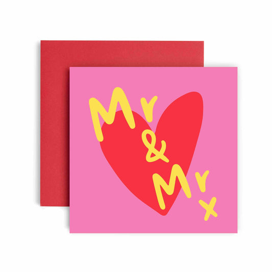 Mr & Mr LGBTQ+ Gay Wedding Card