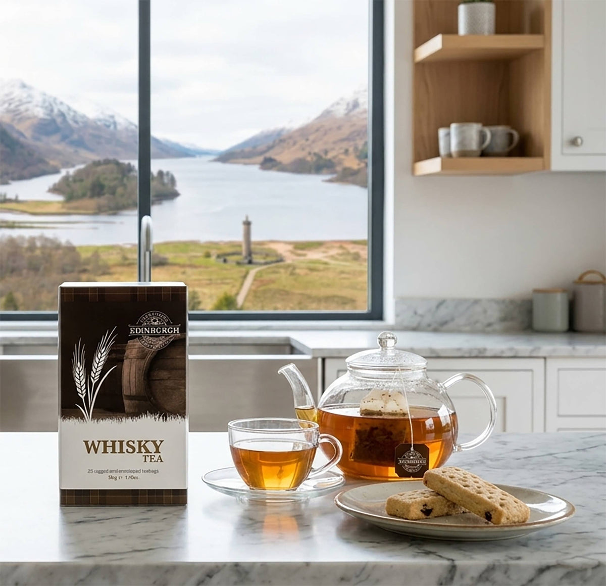 Edinburgh Tea & Coffee Co. Whisky Flavoured Black Tea Bags 25ct