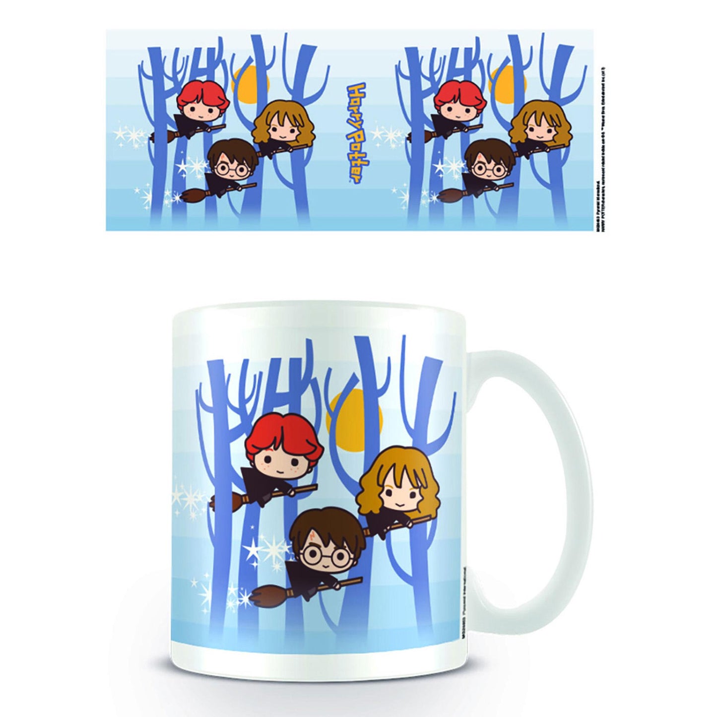 Harry Potter Ceramic Mug with Chibi Illustrations - Official Merchandise