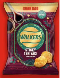 Walkers Sticky Teriyaki Sauce Grab Bag 45g