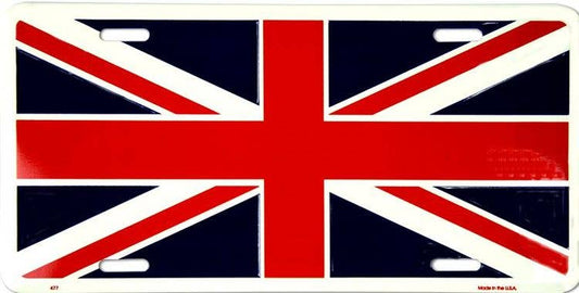 Union Jack Flag - License Plate