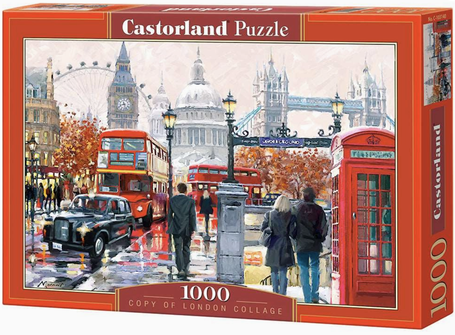1000 Piece Jigsaw Puzzle, London Collage, Colorful Puzzle of the UK, London Puzzle, European Puzzle