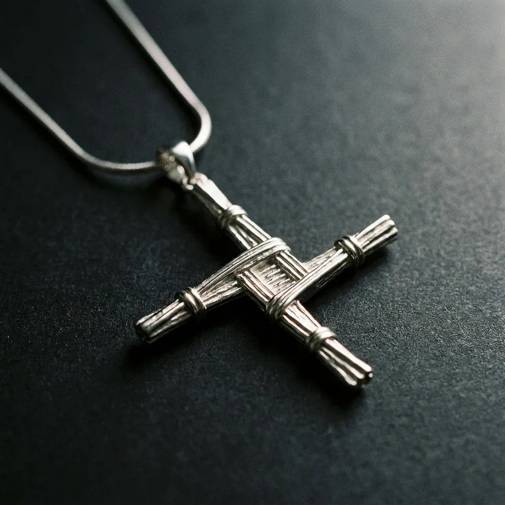 St. Brigid's Cross™ Pendant — 18K White Gold Necklace