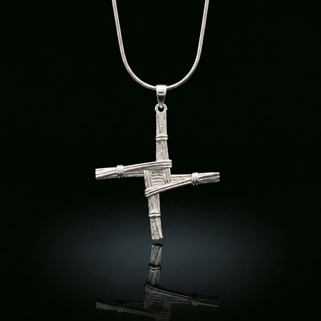 St. Brigid's Cross™ Pendant — 18K White Gold Necklace